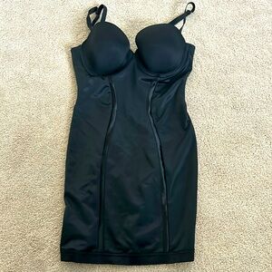 Womens Ultra Firm Control Convertible Shapewear Slip With Underwire Support